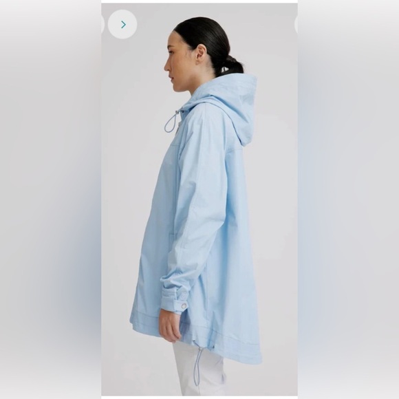 NWOT Nikki Jones Quinn Rain Jacket in Sky Blue , size Large - Picture 14 of 14